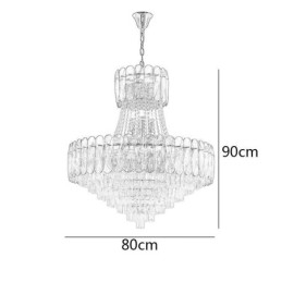 Lampada a sospensione in cristallo europeo Lampada da soffitto contemporanea