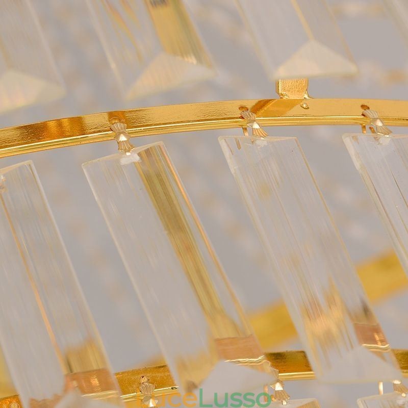 Lampada a sospensione in cristallo europeo Lampada da soffitto contemporanea