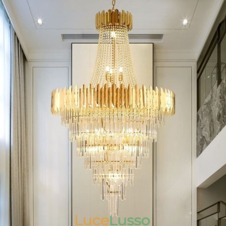 Splendida lampada a sospensione in cristallo da soffitto Splendida lampada a sospensione in cristallo da soffitto