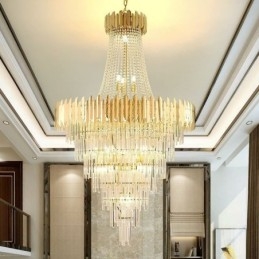 Splendida lampada a sospensione in cristallo da soffitto