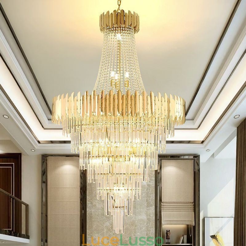 Splendida lampada a sospensione in cristallo da soffitto