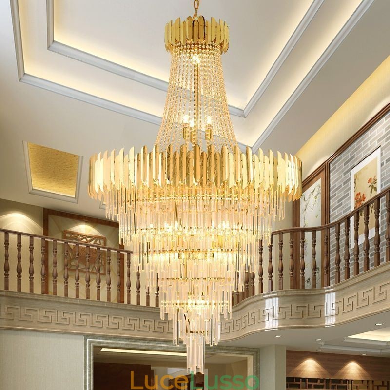 Splendida lampada a sospensione in cristallo da soffitto