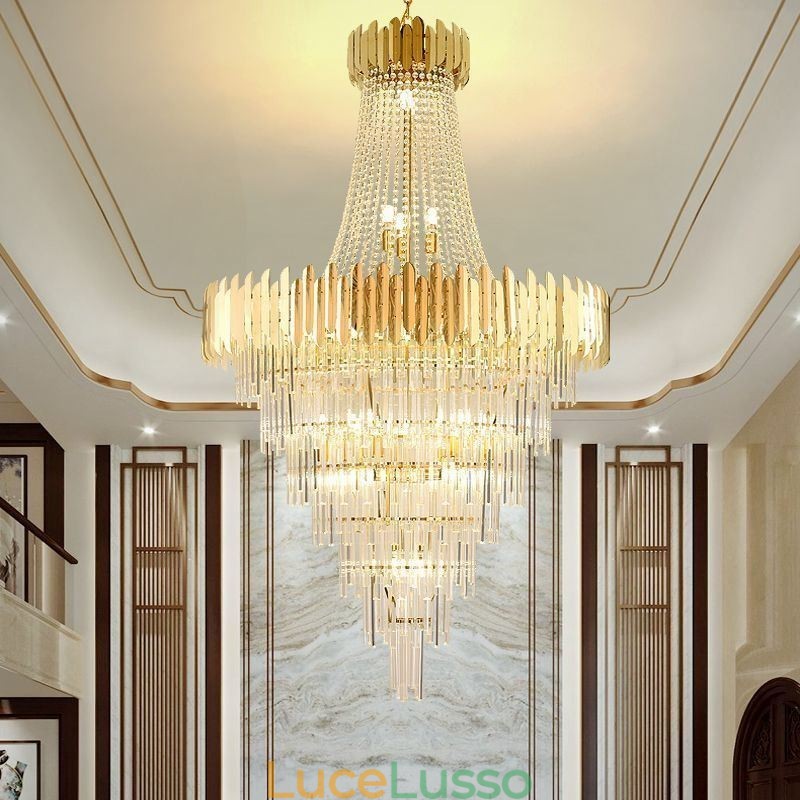 Splendida lampada a sospensione in cristallo da soffitto