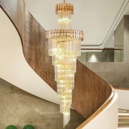 Lampada a sospensione moderna in cristallo di lusso Lampada a sospensione