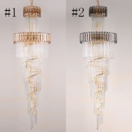 Lampada a sospensione moderna in cristallo di lusso Lampada a sospensione