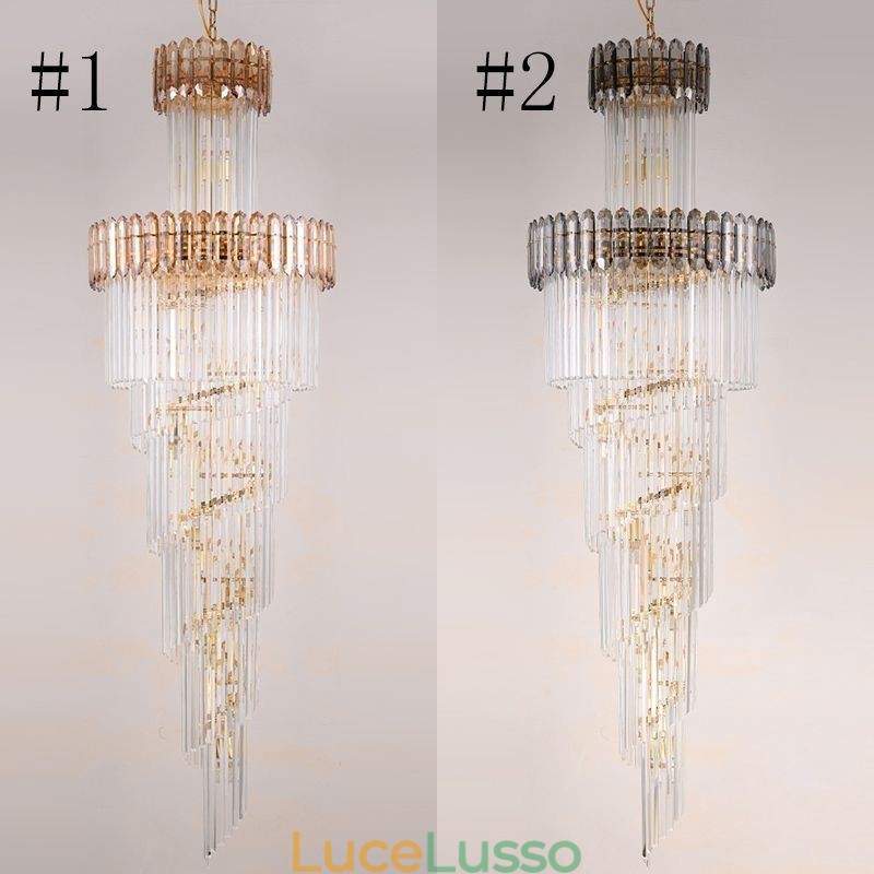 Lampada a sospensione moderna in cristallo di lusso Lampada a sospensione