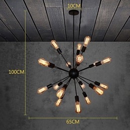 Lampadario in metallo ottone anticato Country Designers