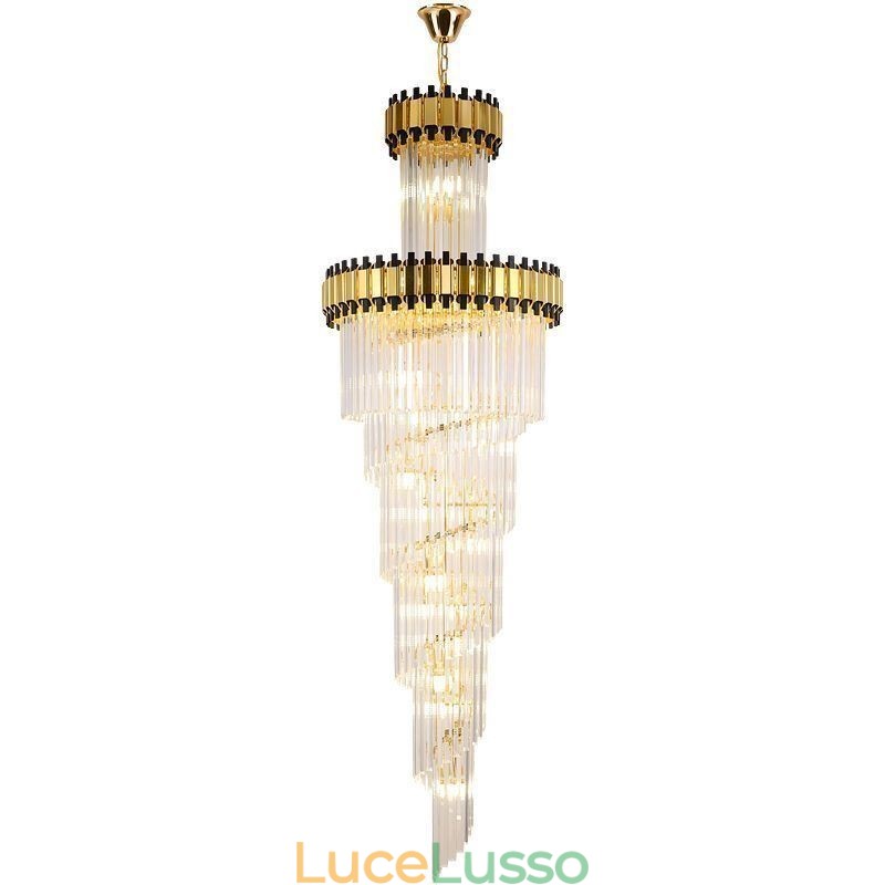 Lampada a sospensione in cristallo, moderna, spettacolare, lampada da soffitto K9