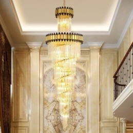 Lampada a sospensione in cristallo, moderna, spettacolare, lampada da soffitto K9