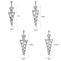 Lampada a sospensione in cristallo, moderna, spettacolare, lampada da soffitto K9