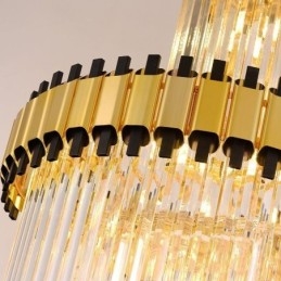 Lampada a sospensione in cristallo, moderna, spettacolare, lampada da soffitto K9