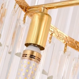 Lampada a sospensione in cristallo, moderna, spettacolare, lampada da soffitto K9