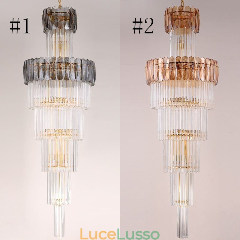 Lampada a sospensione europea moderna spettacolare K9 lampada da soffitto