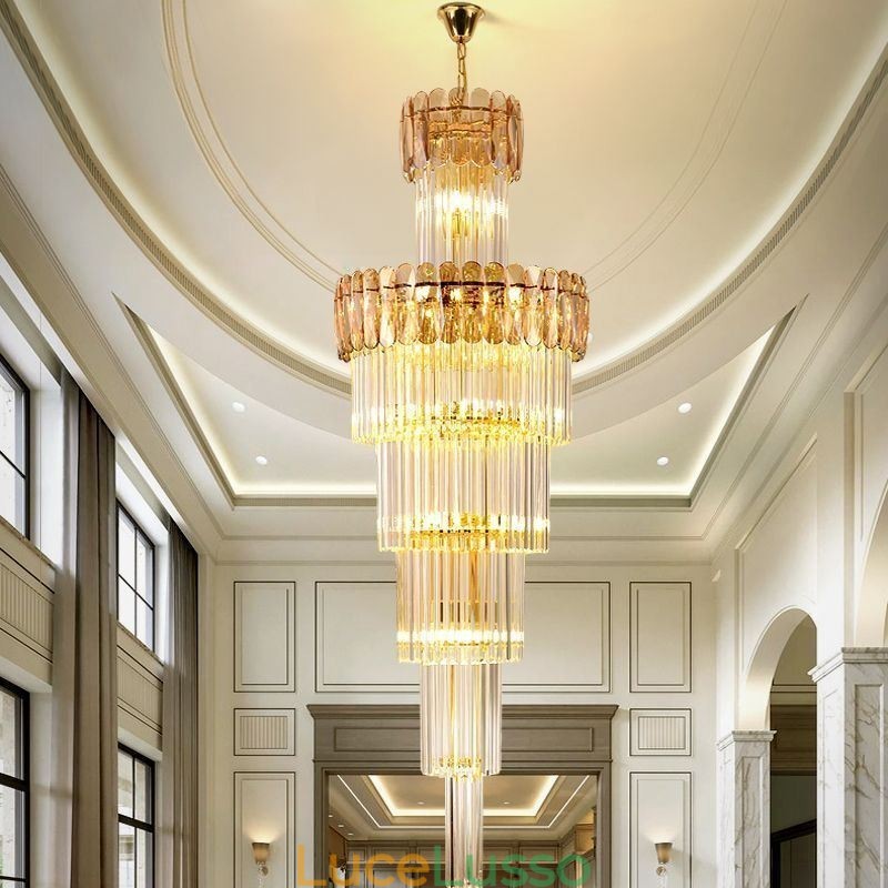 Lampada a sospensione europea moderna spettacolare K9 lampada da soffitto