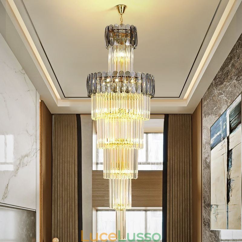 Lampada a sospensione europea moderna spettacolare K9 lampada da soffitto