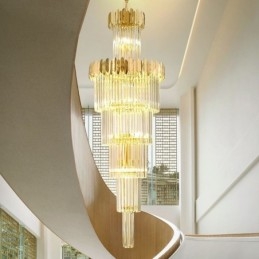 Lampada a sospensione moderna in cristallo per soffitto, sala da pranzo, foyer