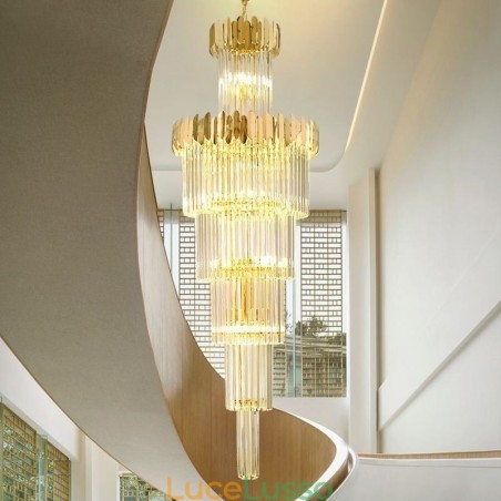Lampada a sospensione moderna in cristallo per soffitto, sala da pranzo, foyer Lampada a sospensione moderna in cristallo per soffitto, sala da pranzo, foyer