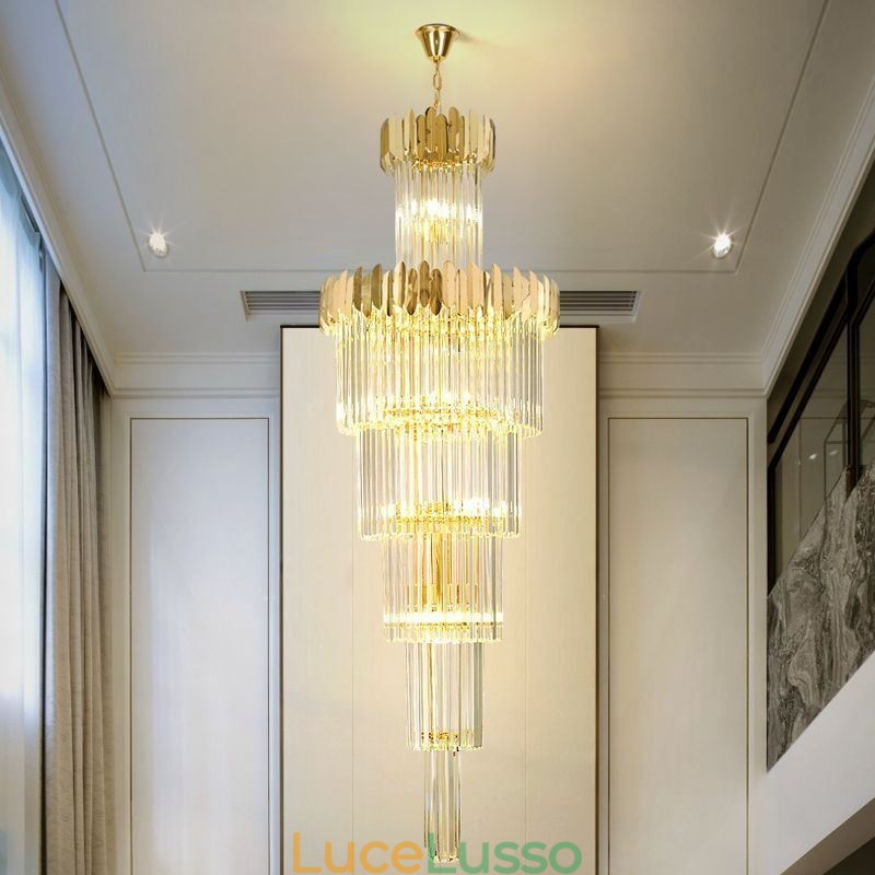 Lampada a sospensione moderna in cristallo per soffitto, sala da pranzo, foyer