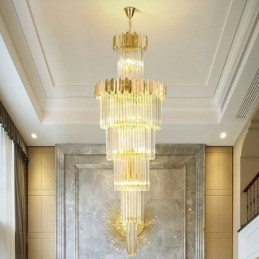 Lampada a sospensione moderna in cristallo per soffitto, sala da pranzo, foyer