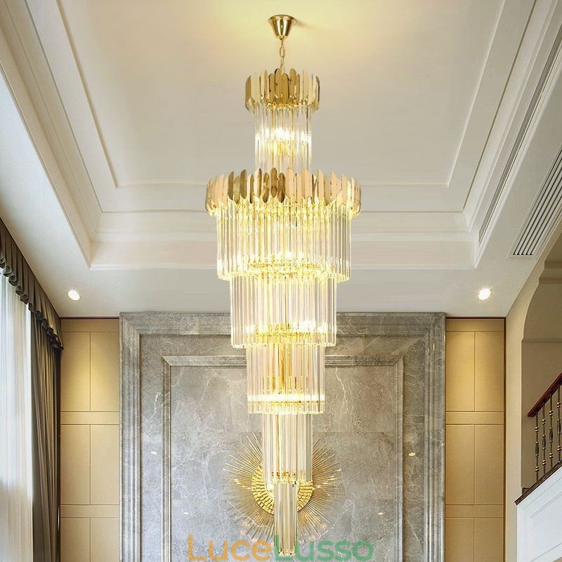 Lampada a sospensione moderna in cristallo per soffitto, sala da pranzo, foyer