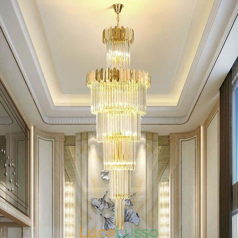 Lampada a sospensione moderna in cristallo per soffitto, sala da pranzo, foyer
