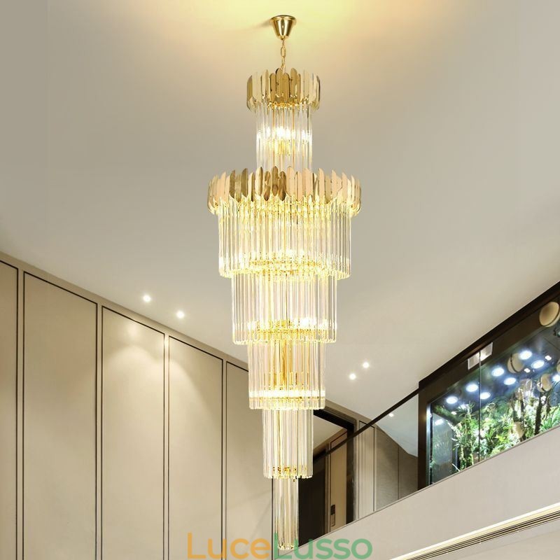 Lampada a sospensione moderna in cristallo per soffitto, sala da pranzo, foyer