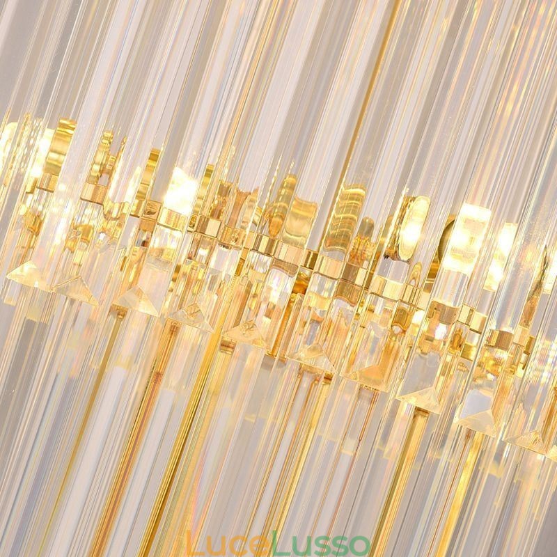 Lampada a sospensione moderna in cristallo per soffitto, sala da pranzo, foyer