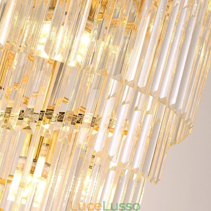 Lampada a sospensione moderna in cristallo da soffitto