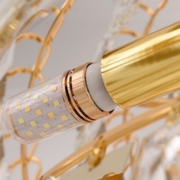 Lampada a sospensione moderna in cristallo da soffitto