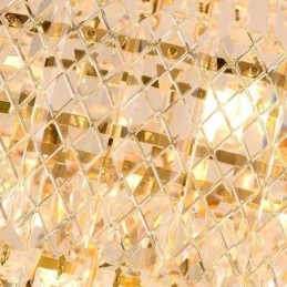 Moderna ed elegante lampada a sospensione in cristallo, luce da soffitto conica