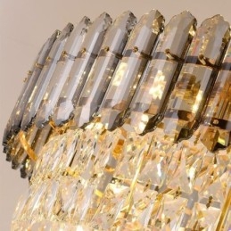 Lampada a sospensione conica in cristallo Elegante lampada a sospensione