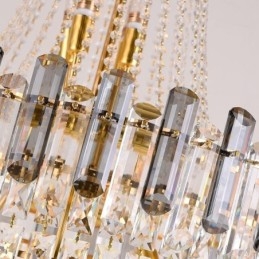 Moderna ed elegante lampada a sospensione in cristallo, lampada a sospensione conica