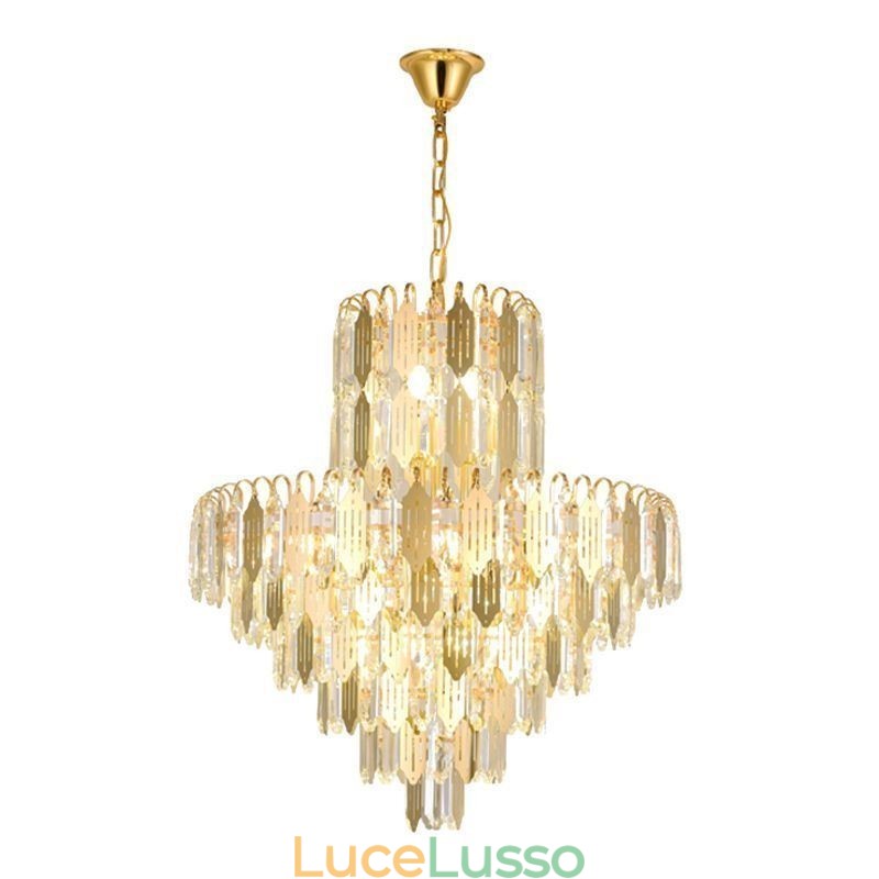 Lampada a sospensione moderna in cristallo Lampada da soffitto contemporanea