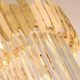 Lampada a sospensione europea Lampada a sospensione in cristallo Scale Foyer