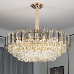 Lampada a sospensione in cristallo Illuminazione da soffitto di lusso 12 16 luci