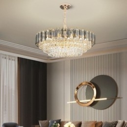 Lampada a sospensione in cristallo Illuminazione da soffitto di lusso 12 16 luci