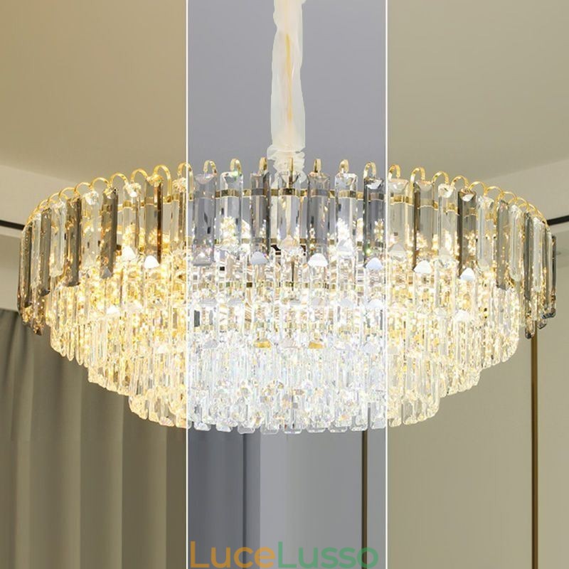 Lampada a sospensione in cristallo Illuminazione da soffitto di lusso 12 16 luci