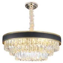 Lampada a sospensione moderna Lampada da soffitto in cristallo 9 12 16 luci