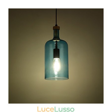Lampadario moderno con paralume in vetro Lampadario moderno con paralume in vetro