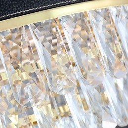 Lampada a sospensione moderna Lampada da soffitto in cristallo 9 12 16 luci