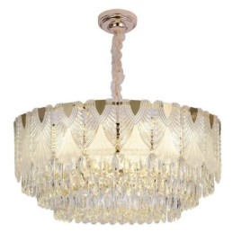 Lampada a sospensione in cristallo Lacy Round Apparecchio di illuminazione da soffitto