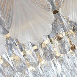 Lampada a sospensione in cristallo Lacy Round Apparecchio di illuminazione da soffitto