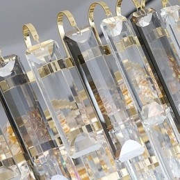 Lampada a sospensione rettangolare Lampada da soffitto in cristallo