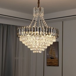 Lampada a sospensione in cristallo Lampada a sospensione conica