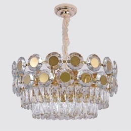 Lampada a sospensione moderna in cristallo, lampada da soffitto