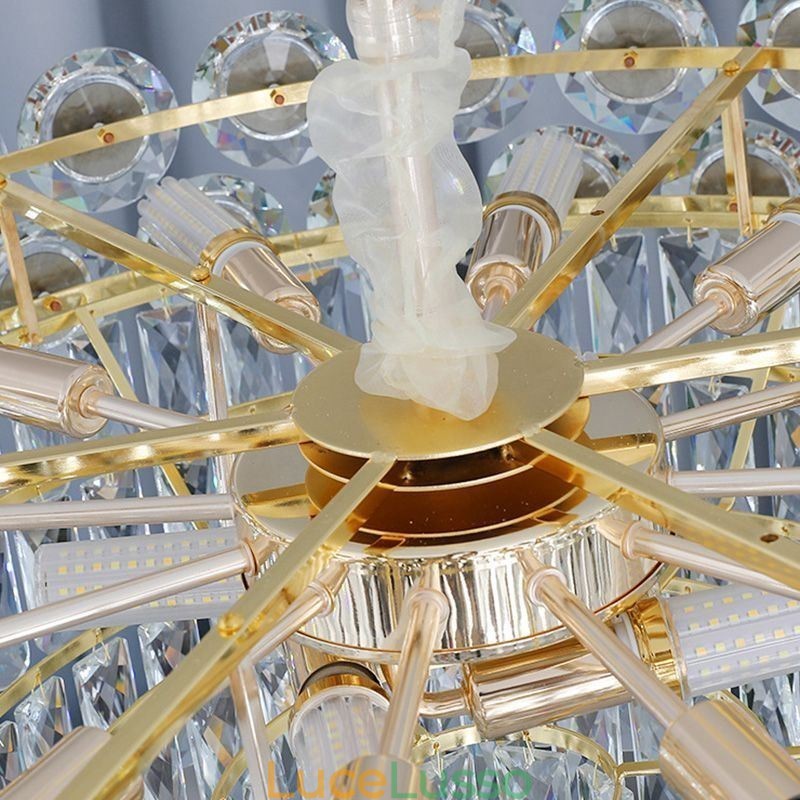 Lampada a sospensione moderna in cristallo, lampada da soffitto