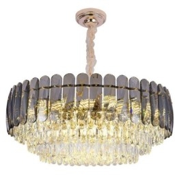 Lampada da soffitto con pendente in cristallo