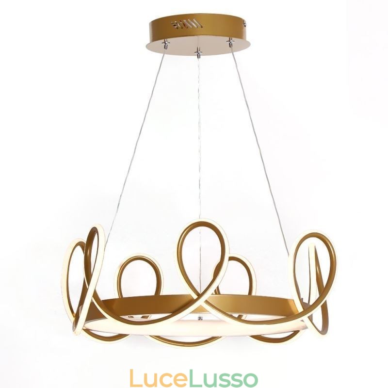 Moderna lampada a sospensione Crown Pendant Light Alluminio 1 luce