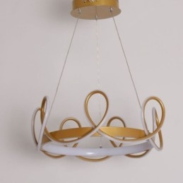 Moderna lampada a sospensione Crown Pendant Light Alluminio 1 luce