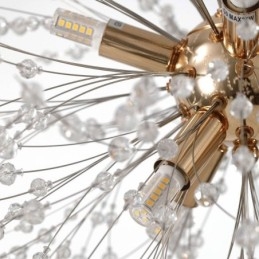 Lampadario a forma di fuoco d'artificio con 8 luci e luce pendente a forma di dente di leone